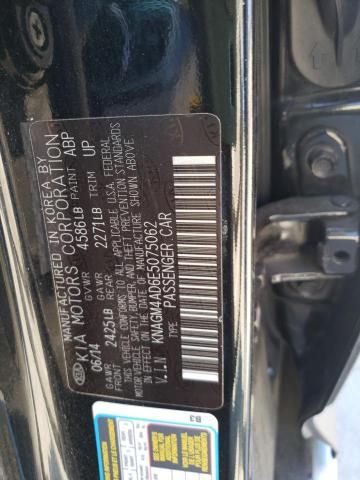 Photo 10 from auction – 2014 KIA OPTIMA HYB with VIN KNAGM4AD6E5075062