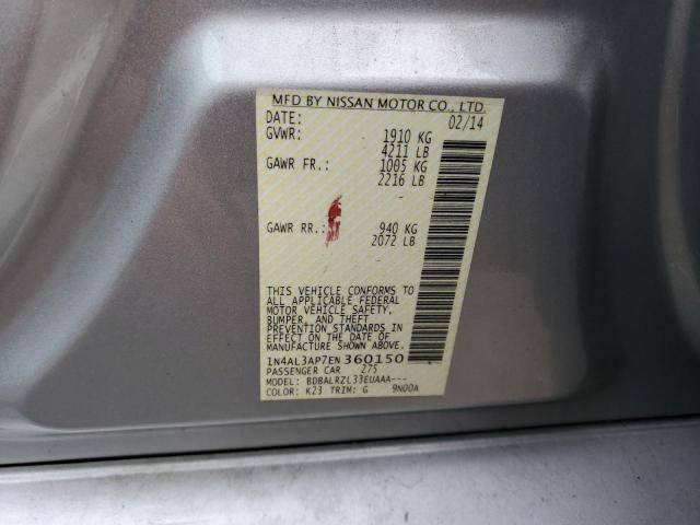 Photo 10 from auction – 2014 NISSAN ALTIMA 2.5 with VIN 1N4AL3AP7EN360150