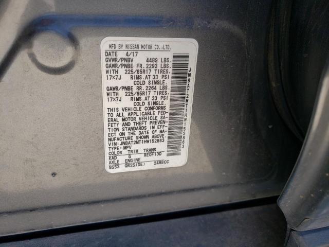 Photo 10 from auction – 2017 NISSAN ROGUE S with VIN JN8AT2MT1HW152863