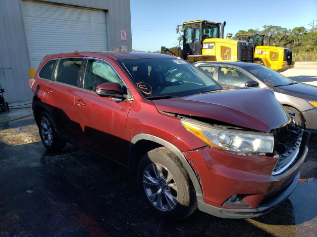 TOYOTA HIGHLANDER 2016 with VIN 5TDZKRFHXGS173163 - Photo from auction