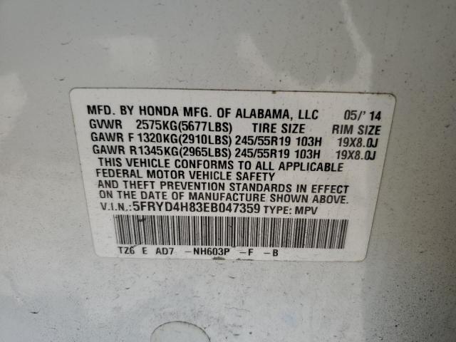 Photo 10 from auction – 2014 ACURA MDX ADVANC with VIN 5FRYD4H83EB047359