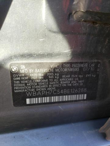 Photo 10 from auction – 2011 BMW 328 I with VIN WBAPH7C54BE126288
