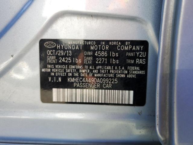 Photo 10 from auction – 2013 HYUNDAI SONATA HYB with VIN KMHEC4A49DA099225