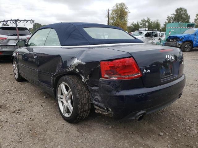 Photo 3 from auction – 2007 AUDI A4 2.0T CA with VIN WAUAF48H37K024034