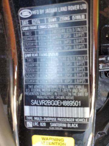 Photo 10 from auction – 2014 LAND ROVER RANGE ROVE with VIN SALVR2BG0EH889501