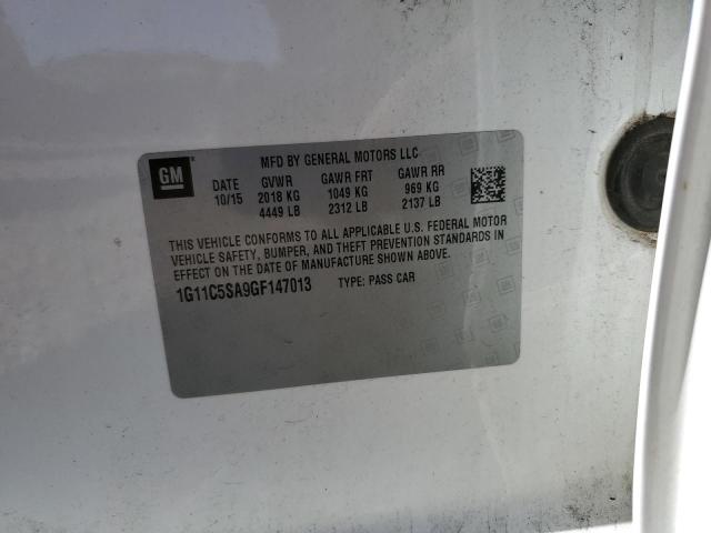 Photo 10 from auction – 2016 CHEVROLET MALIBU LIM with VIN 1G11C5SA9GF147013