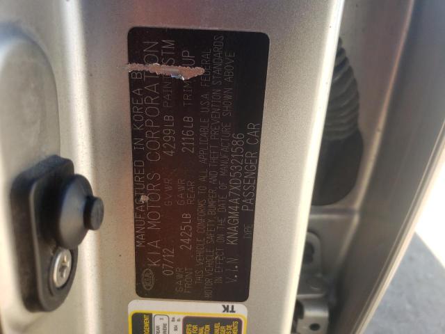 Photo 10 from auction – 2013 KIA OPTIMA LX with VIN KNAGM4A7XD5321586