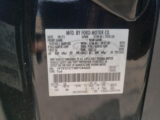 Photo 10 from auction – 2011 FORD F150 SUPER with VIN 1FTFX1CT3BFC84225