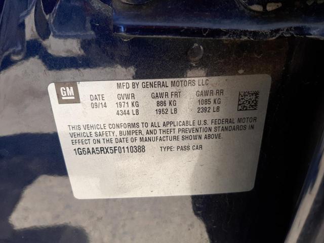 Photo 10 from auction – 2015 CADILLAC ATS with VIN 1G6AA5RX5F0110388