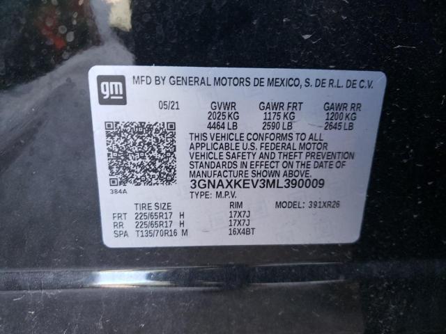 Photo 10 from auction – 2021 CHEVROLET EQUINOX with VIN 3GNAXKEV3ML390009
