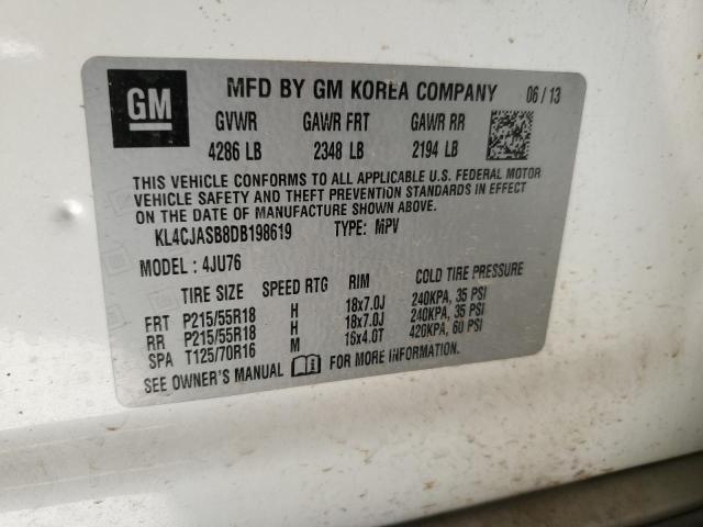 Photo 10 from auction – 2013 BUICK ENCORE with VIN KL4CJASB8DB198619
