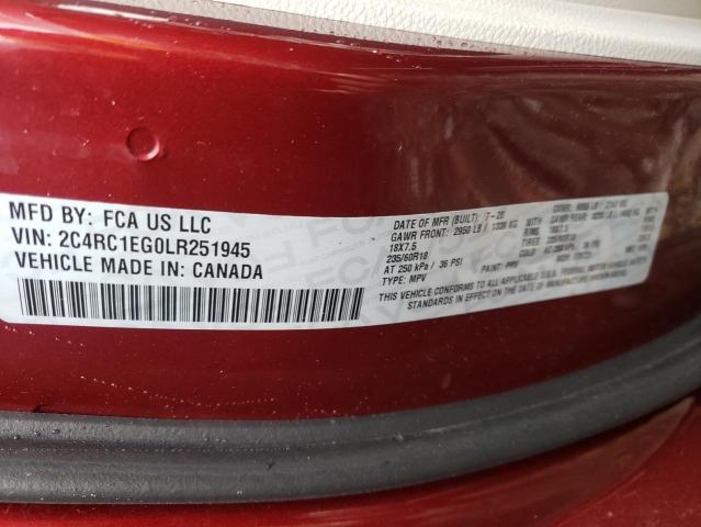 Foto 10 de la subasta – 2020 CHRYSLER PACIFICA T con VIN 2C4RC1EG0LR251945