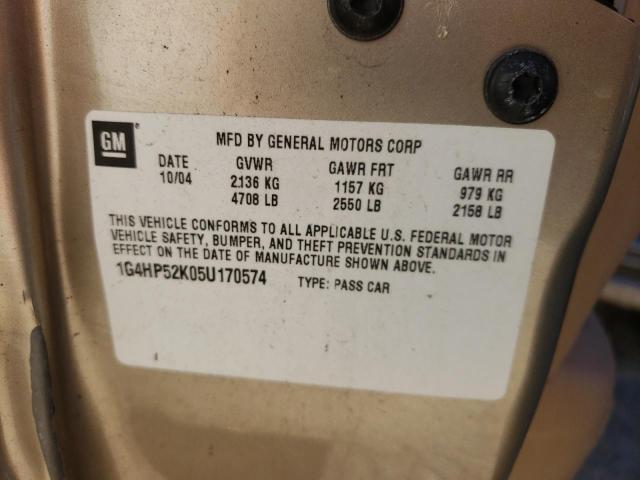 Photo 10 from auction – 2005 BUICK LESABRE CU with VIN 1G4HP52K05U170574