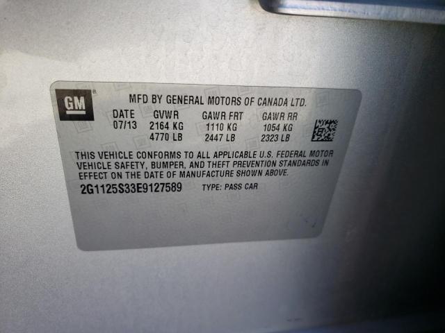 Photo 10 from auction – 2014 CHEVROLET IMPALA LT with VIN 2G1125S33E9127589