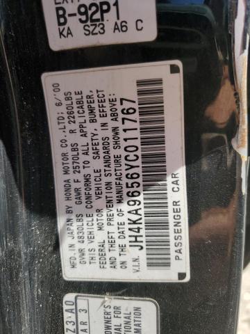 Photo 10 from auction – 2000 ACURA RL with VIN JH4KA9656YC011767