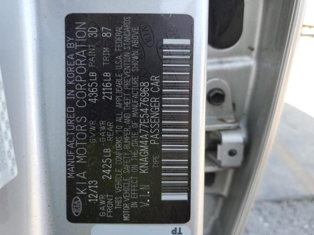 Photo 10 from auction – 2014 KIA OPTIMA LX with VIN KNAGM4A77E5476968