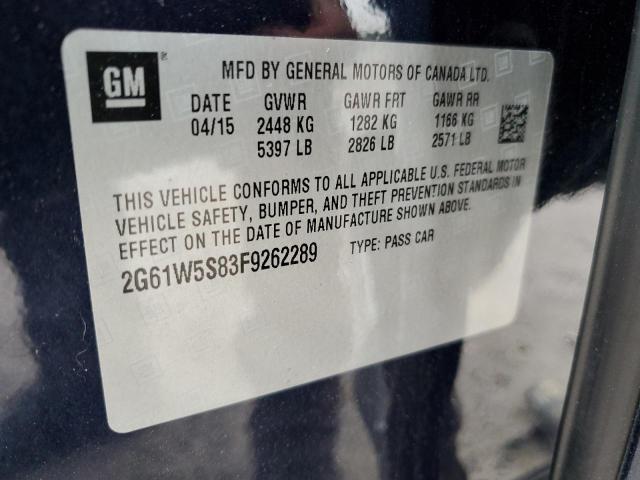 Photo 10 from auction – 2015 CADILLAC XTS VSPORT with VIN 2G61W5S83F9262289
