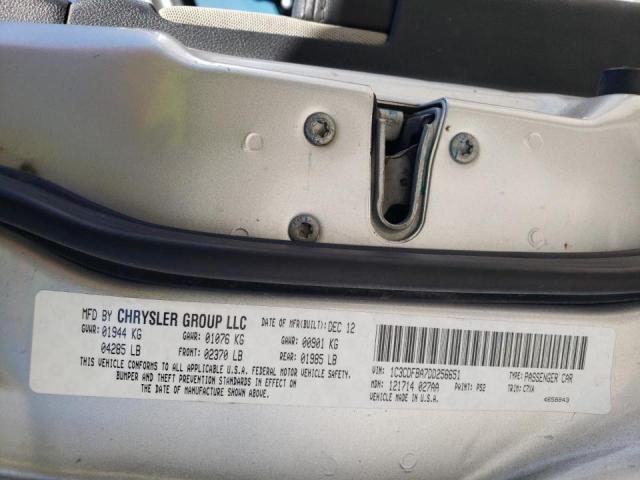 Photo 10 from auction – 2013 DODGE DART SXT with VIN 1C3CDFBA7DD256651