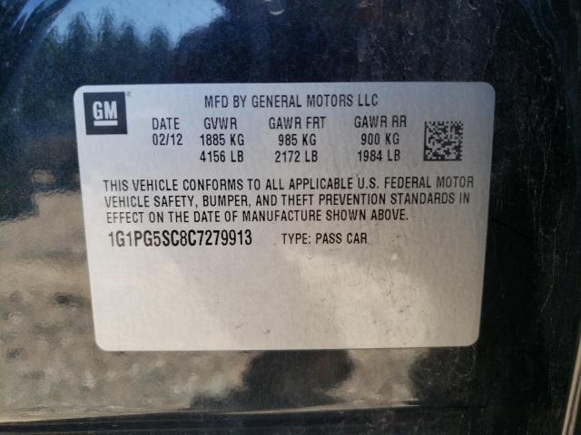 Photo 10 from auction – 2012 CHEVROLET CRUZE LT with VIN 1G1PG5SC8C7279913