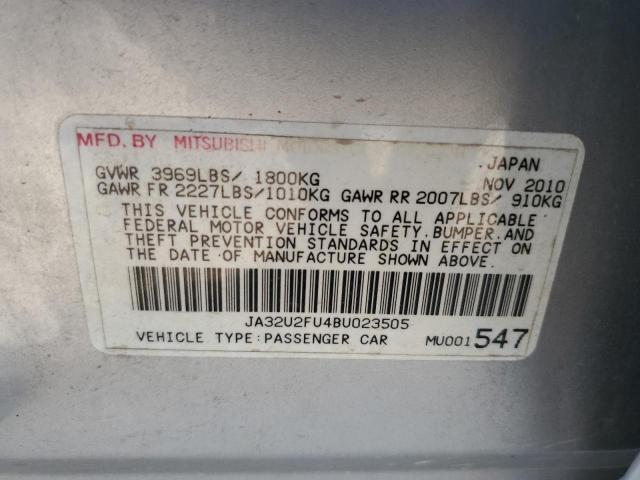 Photo 10 from auction – 2011 MITSUBISHI LANCER ES/ with VIN JA32U2FU4BU023505