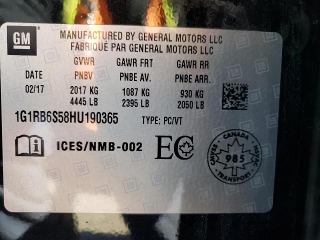 Photo 10 from auction – 2017 CHEVROLET VOLT PREMI with VIN 1G1RB6S58HU190365