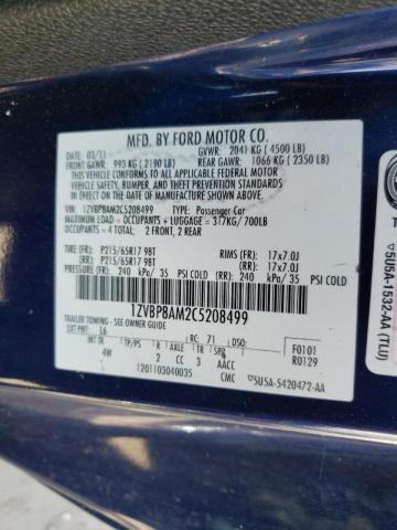 Photo 10 from auction – 2012 FORD MUSTANG with VIN 1ZVBP8AM2C5208499
