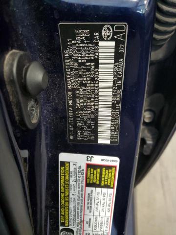 Photo 10 from auction – 2011 TOYOTA COROLLA BA with VIN 2T1BU4EE3BC642049
