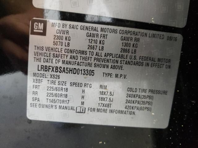 Photo 10 from auction – 2017 BUICK ENVISION E with VIN LRBFXBSA5HD013305