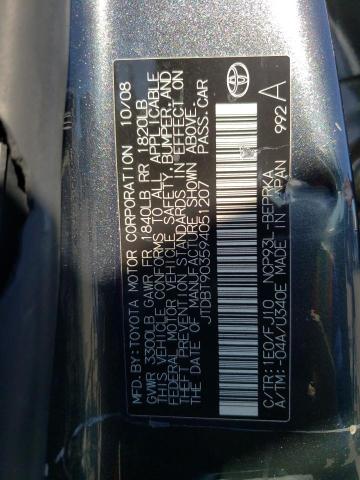 Photo 10 from auction – 2009 TOYOTA YARIS with VIN JTDBT903594051207
