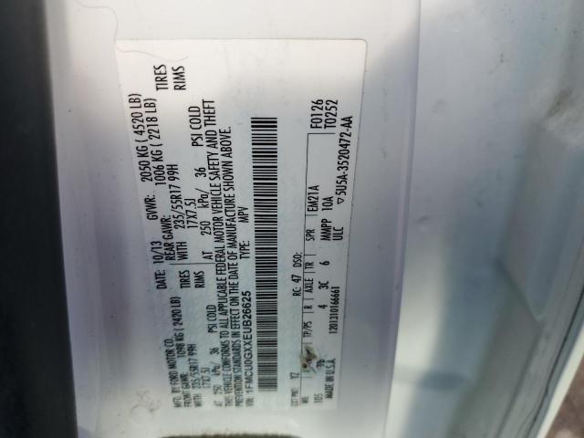Photo 10 from auction – 2014 FORD ESCAPE SE with VIN 1FMCU0GXXEUB26625