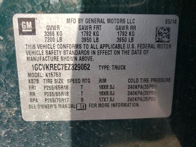 Photo 10 from auction – 2014 CHEVROLET SILVERADO with VIN 1GCVKREC7EZ329062