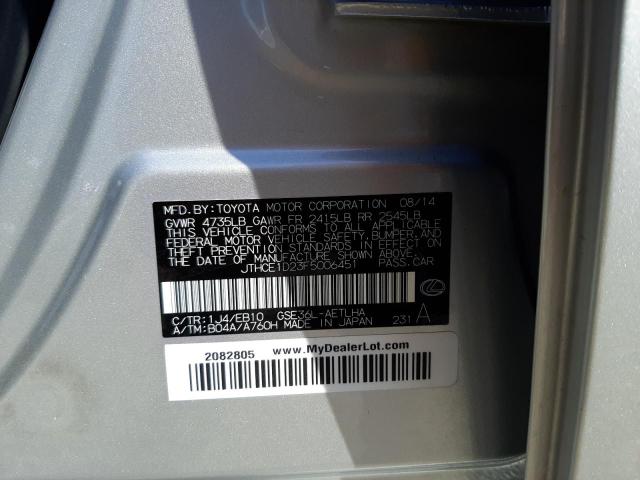 Photo 10 from auction – 2015 LEXUS IS 350 with VIN JTHCE1D23F5006451