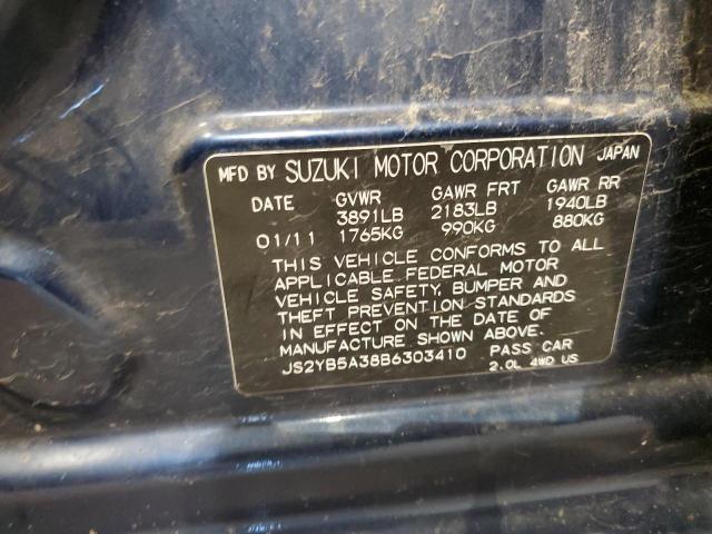 Photo 10 from auction – 2011 SUZUKI SX4 with VIN JS2YB5A38B6303410