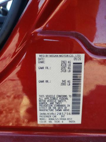Photo 10 from auction – 2020 NISSAN ALTIMA SR with VIN 1N4BL4CV9LC285756