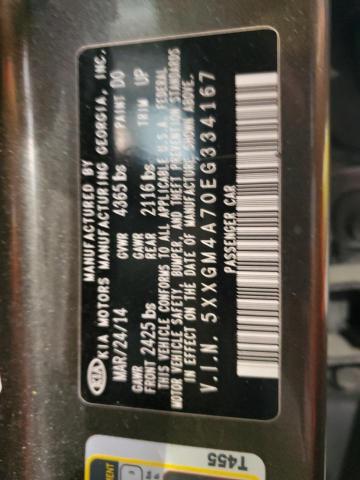 Photo 10 from auction – 2014 KIA OPTIMA LX with VIN 5XXGM4A70EG334167