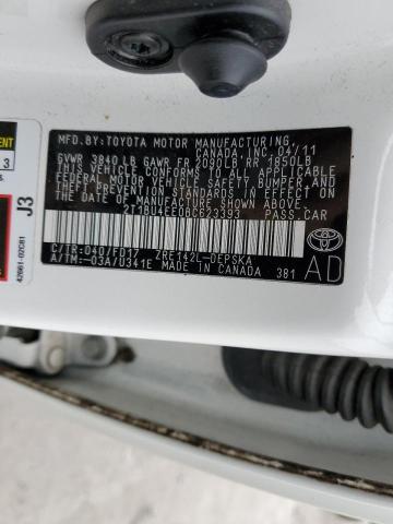 Photo 10 from auction – 2011 TOYOTA COROLLA BA with VIN 2T1BU4EE0BC623393