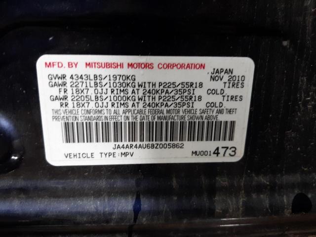 Photo 10 from auction – 2011 MITSUBISHI OUTLANDER with VIN JA4AR4AU6BZ005862
