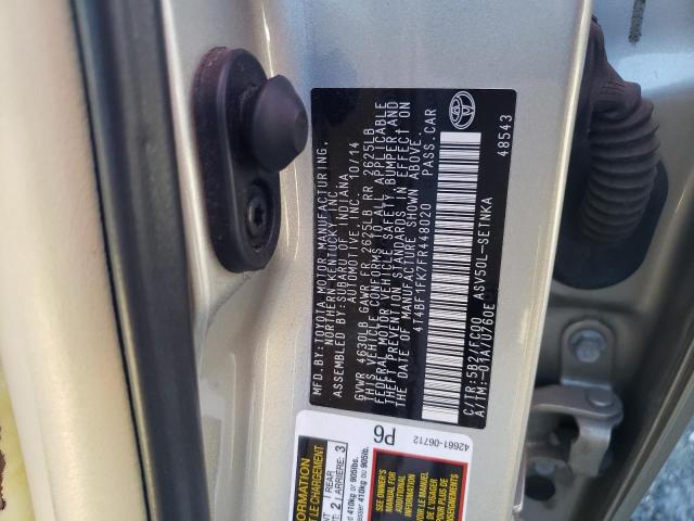 Photo 10 from auction – 2015 TOYOTA CAMRY LE with VIN 4T4BF1FK7FR448020