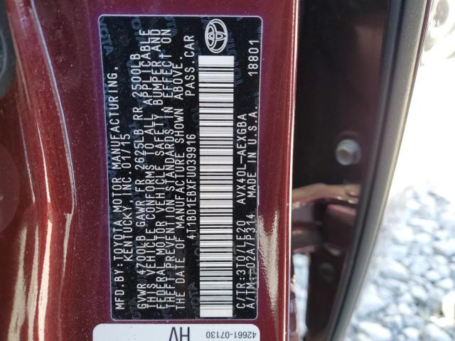 Photo 10 from auction – 2015 TOYOTA AVALON HYB with VIN 4T1BD1EBXFU039916