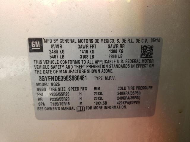 Photo 10 from auction – 2014 CADILLAC SRX PREMIU with VIN 3GYFNDE39ES680481