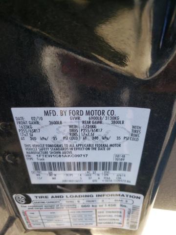 Photo 10 from auction – 2010 FORD F150 SUPER with VIN 1FTEW1C81AKC09717