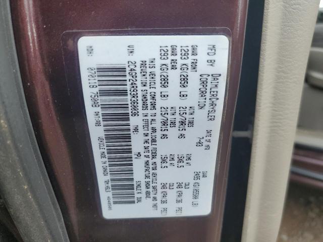 Photo 10 from auction – 2003 CHRYSLER TOWN & COU with VIN 2C4GP24R93R360036