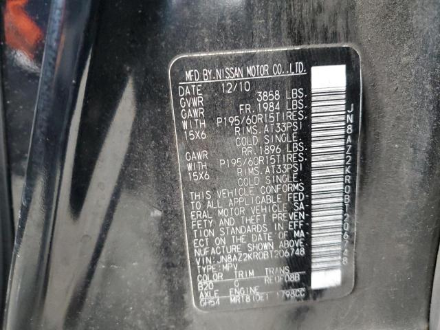 Photo 10 from auction – 2011 NISSAN CUBE BASE with VIN JN8AZ2KR0BT206748