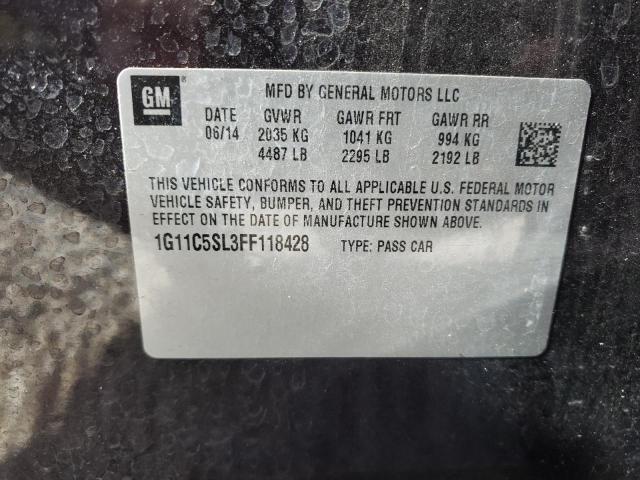 Photo 10 from auction – 2015 CHEVROLET MALIBU 1LT with VIN 1G11C5SL3FF118428