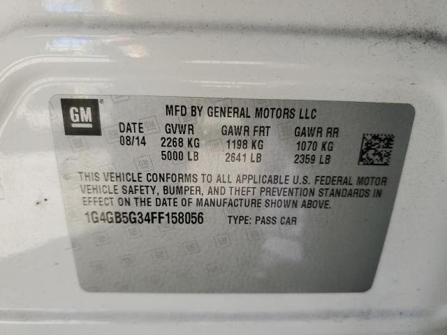 Photo 10 from auction – 2015 BUICK LACROSSE with VIN 1G4GB5G34FF158056
