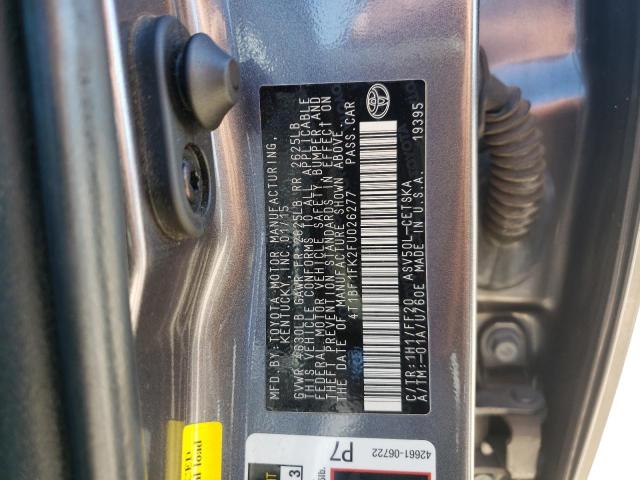 Photo 10 from auction – 2015 TOYOTA CAMRY LE with VIN 4T1BF1FK2FU026277