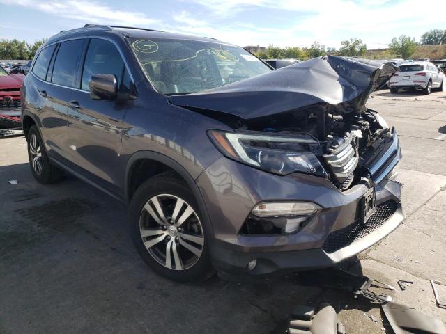 HONDA PILOT EXL 2016 with VIN 5FNYF6H56GB067668 - Photo from auction