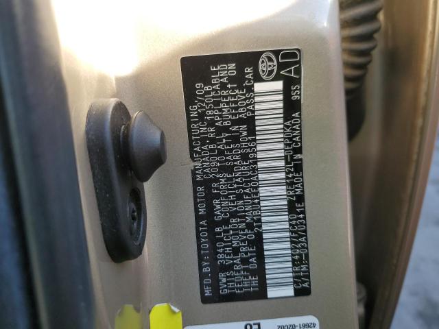 Photo 10 from auction – 2010 TOYOTA COROLLA BA with VIN 2T1BU4EE0AC319561
