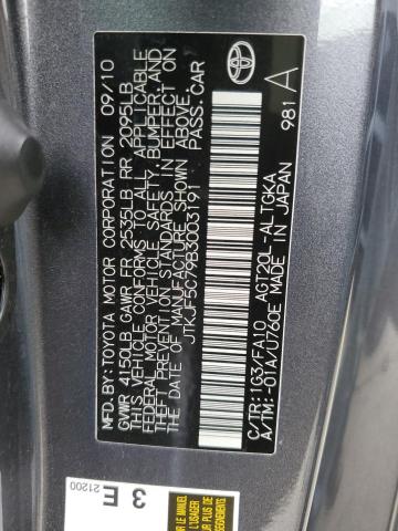 Photo 10 from auction – 2011 TOYOTA SCION TC with VIN JTKJF5C79B3003191