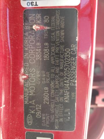 Photo 10 from auction – 2013 KIA FORTE EX with VIN KNAFU4A22D5702350
